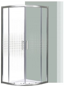 Cabină de duș Spirit Matrix curbată de calitate 80x80x180 cm