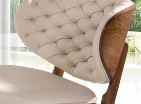 Fotoliu elegant design italian Sand-Walnut