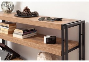 Masa Bufet Cosmo Dresuar, 140 x 35 x 80 cm, Atlantic Pine / Negru