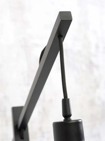 Lampa de podea din bambus Ibiza L 65cm, negru
