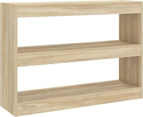 vidaXL Bibliotecă/Separator cameră, stejar sonoma, 100x30x72 cm