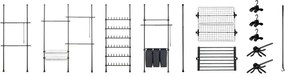 Wenko Set of 2 Herkules triple hooks, black