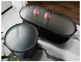 Măsuță de cafea Madone A, alb / negru