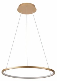 Lustra moderna aurie rotunda cu led Vinola d40