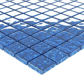 Placi mozaic, 22 buc., albastru, 30x30 cm, sticla 22, Albastru