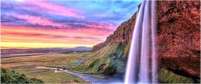 Tablou - Cascada Seljalandsfoss (120x50 cm)