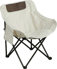 Scaun camping URAO, bej/negru, stofa clasica/metal, 58x51x66 cm