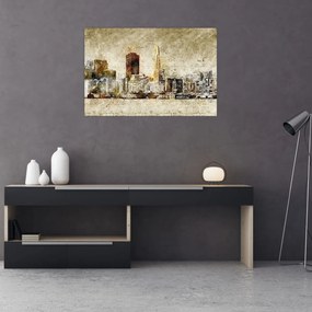 Tablou - Oraș artistic (90x60 cm)