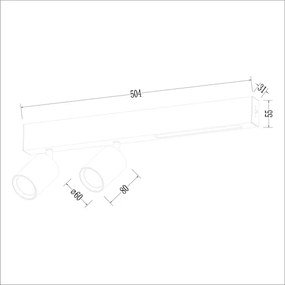 Spot LED MAGNET LED/5W/230V + 2xGU10/60W 3000/4000K alb
