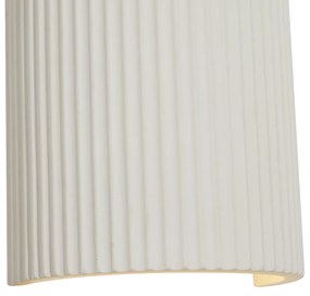 Plafoniera scandinavă bej, semicerc, 2 lumini - Plaster