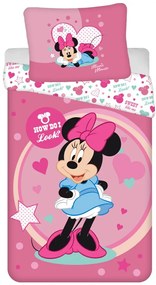 Disney Minnie Look set lenjerie de pat 140×200cm, 70×90 cm microfibră