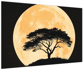 Tablou – Arbore în lună plină aurie II. (90x60 cm)