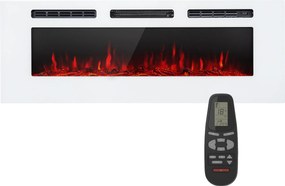 Klarstein Galeras, șemineu electric de perete și de încorporat, 1800 W, LED, 3 culori, temporizator