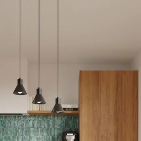 Lustră pe cablu TALEJA 3xE27/60W/230V neagră Sollux SL.0986