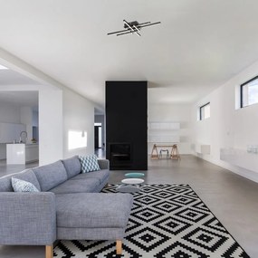 Plafoniera LED design modern Casimir negru