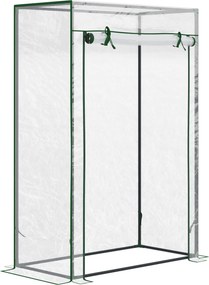Outsunny Seră pentru Balcon cu Ușă Rulabilă, 100x50x150 cm, Transparentă | Aosom Romania