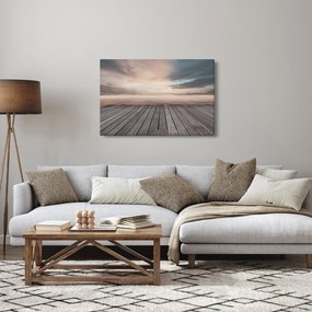 Tablou - Pier la apus de soare (90x60 cm)