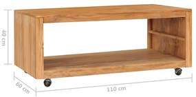 Masuta de cafea, 110 x 60 x 40 cm, lemn masiv de tec 1, 110 x 60 x 40 cm