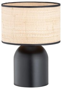 Veioza/Lampa de masa design decorativ Aspen negru/ratan