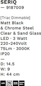 Aplica de perete LED design decorativ SERIQ