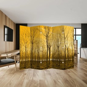 Paravan - Pădure în apus de soare (210x170 cm)