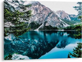 Tablou - Lac în Alpi (70x50 cm)