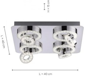 Spot LED RGBW dimabil JUST LIGHT. 14662-17 TIM 4xLED/5,9/230V + telecomandă