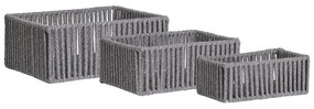 Coșuri de depozitare 3 buc. din material textil 36x26x14 cm Arese – House Nordic