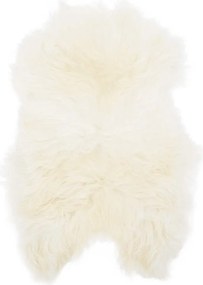 vidaXL Husă de scaun piele de oaie islandeză, crem, 70x110 cm