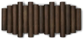 Cuier de perete maro închis din lemn de pin Picket – Umbra