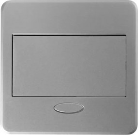 Priză încorporabilă în blat Avaro GTV, 1 priză Schuko, USB A + C, aluminiu L:135 mm; l:135 mm, Aluminiu/ plastic, Aluminiu