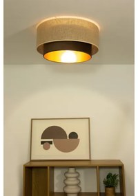 Plafonieră SARTA Ø 45 cm, 1xE27/60W/230V, maro/iută