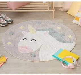 Covor pentru copii lavabil/țesut manual din bumbac ø100 cm Believe in Yourself – Lorena Canals