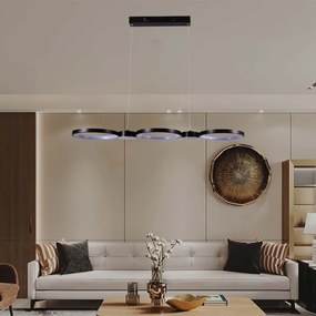 Lustră LED pe cablu LED/38W/230V 4000K negru