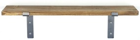 Raft din lemn Lam002 Negru 60x16x14 cm
