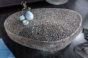 Masuta cu aspect deosebit Leaf 120cm, argintiu