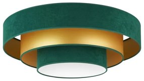 Plafonieră LED Duolla LUNETA LED/26W/230V d. 60 cm 4000K verde/auriu