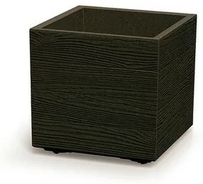 Ghiveci MADERA SQUARE ECO WOOD 38,5 cm , maroînchis, L