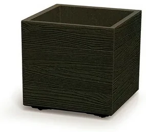 Ghiveci MADERA SQUARE ECO WOOD 38,5 cm , maroînchis, L