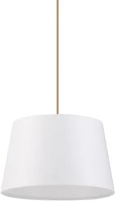 Lustră suspendată AIDA pe cablu, 1xE27/60W/230V, Ø 25 cm, stejar/maro/alb