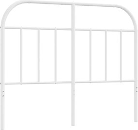 vidaXL Tăblie de pat de schimb metalică, alb, 120 cm