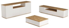 Mobilier living Freddie 18 (Pin atlantic + Alb). 1073055