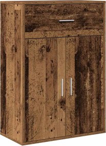 vidaXL Bufet cu sertar Lemn vechi 60 x 30 x 84 cm Lemn compozit