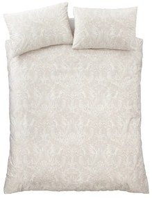 Lenjerie de pat bej din catifea pentru pat dublu, extinsă 230x220 cm Bridgerton Regal Birds – Catherine Lansfield