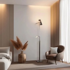 Lampadar LED dimabil Eglo 33182 SOLANO 1xLED/26W/230V+1xLED/3,2W crom