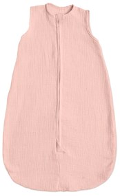 Sac de dormit de vara pentru copii din muselina dubla 0-6 luni Kidizi old rosa, bumbac 100%, 0.3 tog