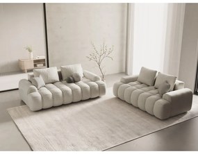 Canapea bej 175 cm Linz – Cosmopolitan Design