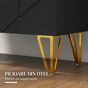 HOMCOM Dulap Îngust pentru Pantofi, Dulap Subțire pentru Depozitarea a 15-20 de Pantofi, 95x72x31.5 cm, Negru | Aosom Romania
