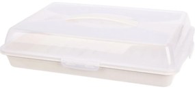 Tavă de servire cu capac EH 44 x 31 x 10 cm, alb