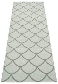 Covor tip traversă pentru interior și exterior verde 70x225 cm Kotte Army Sage – Pappelina